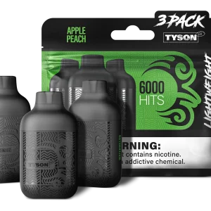 Tyson 2 Lightweight 6000 Hits 3 Apple Peach